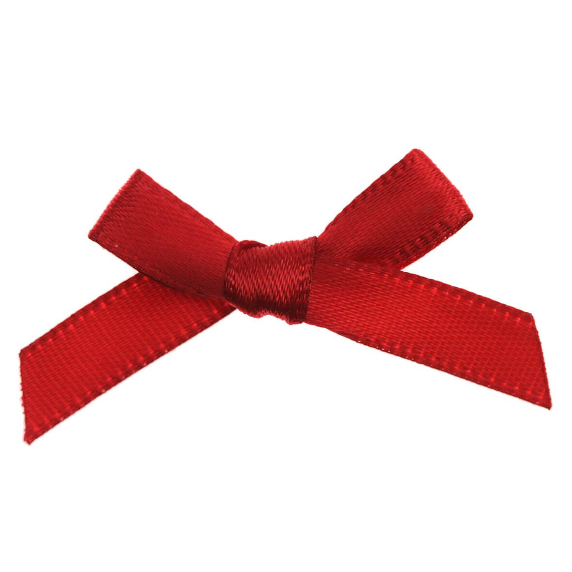 7mm Satin Ribbon Bows x100 Red